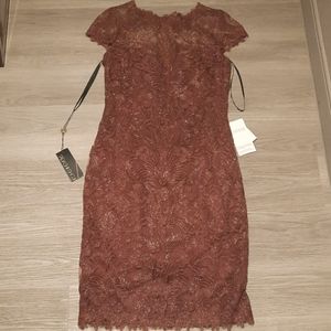 NWT Tadashi Shoji cocktail dress in mocha